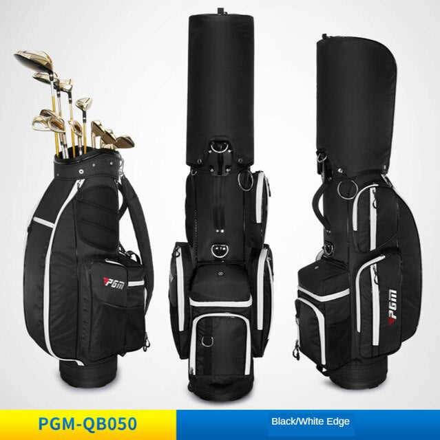 PGM Men Multifunctional Standard Aviation Golf Bag Stretchable Ultra Light Portable Travel Shoes Clothing Drag Ball Wheels Bag