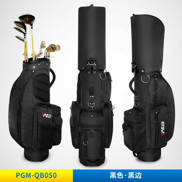 PGM Men Multifunctional Standard Aviation Golf Bag Stretchable Ultra Light Portable Travel Shoes Clothing Drag Ball Wheels Bag